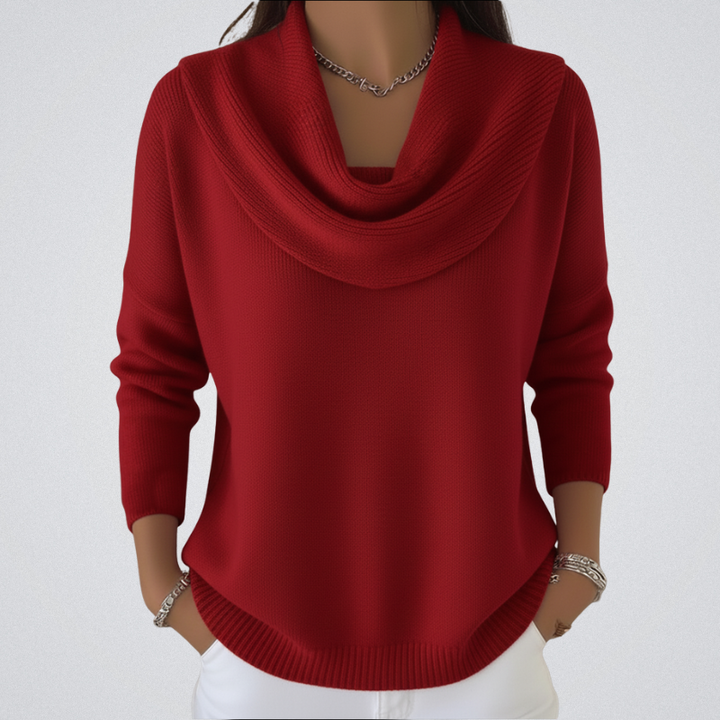 Amélie - Stylish Cowl Collar Sweater