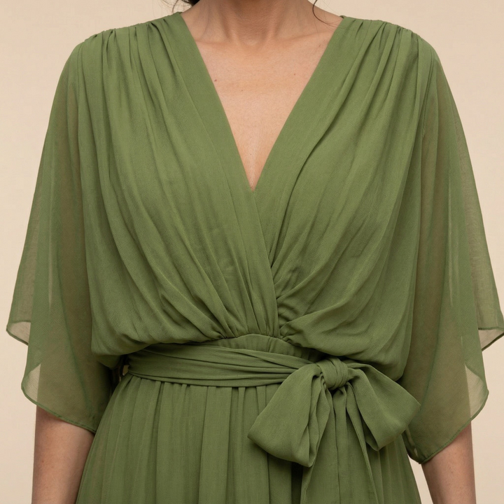 Valeréa | ELEGANT V-NECK MAXI DRESS