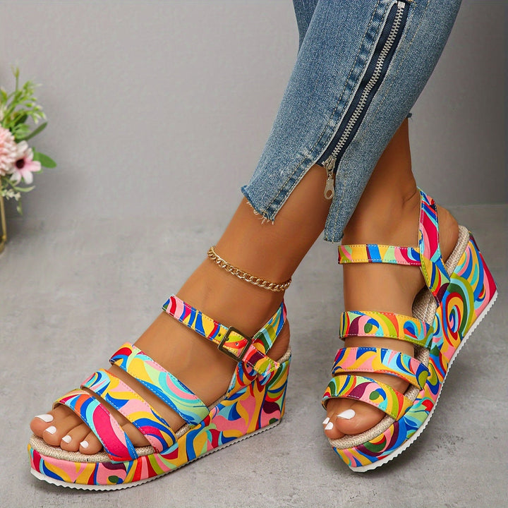 Celora | Platform Ankle Strap Sandals