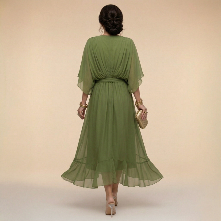 Valeréa | ELEGANT V-NECK MAXI DRESS