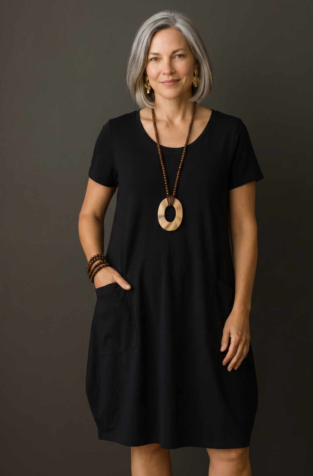 Charlotte — Elegant Dress with Subtle Tummy Coverage