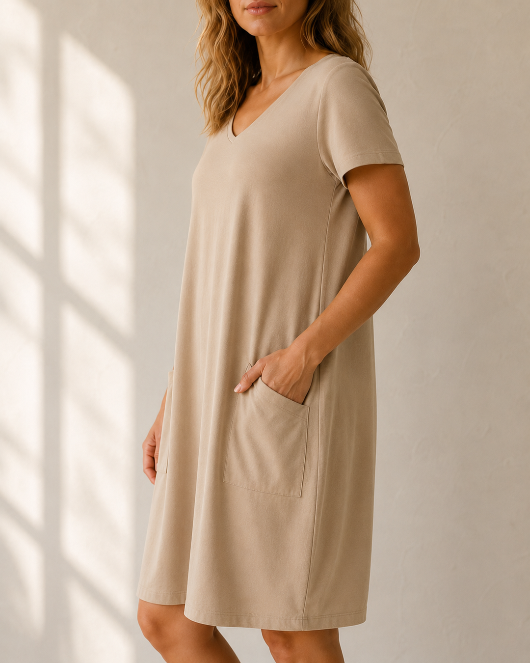 Charlotte — Elegant Dress with Subtle Tummy Coverage