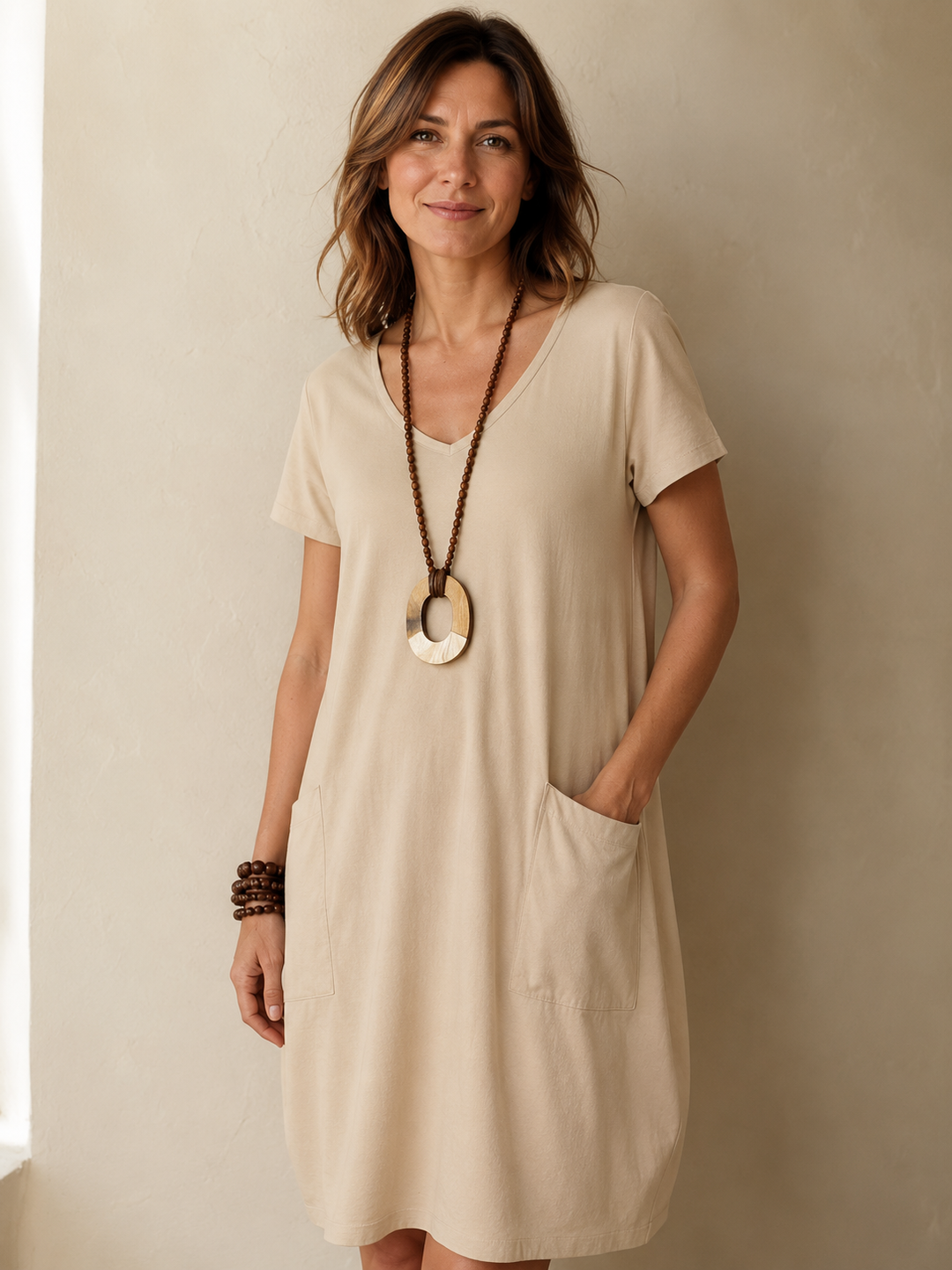 Charlotte — Elegant Dress with Subtle Tummy Coverage