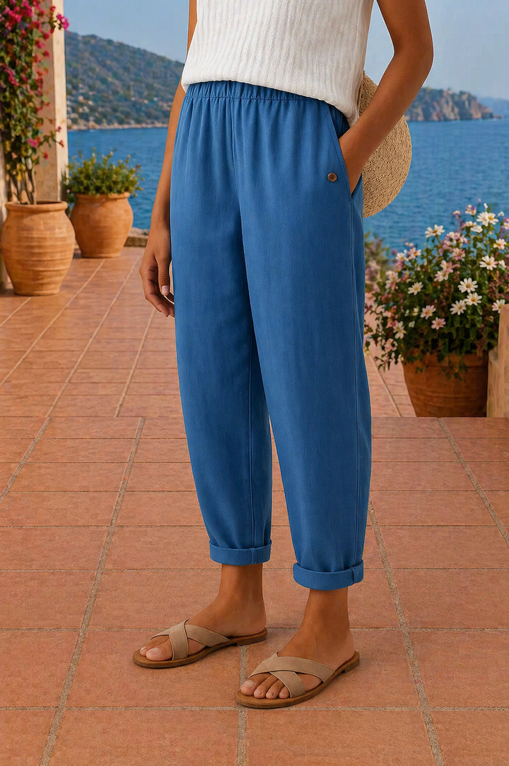 Maya | Relaxed Linen Wide-Leg Pants