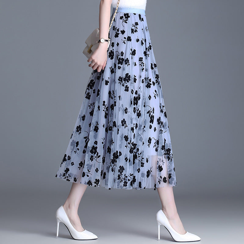 Olivia – Chic Floral Midi Skirt