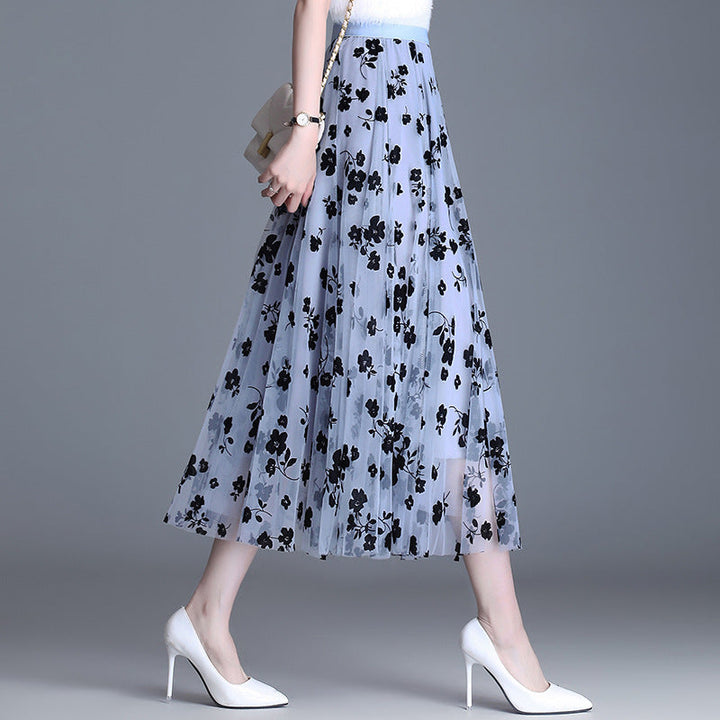 Olivia – Chic Floral Midi Skirt