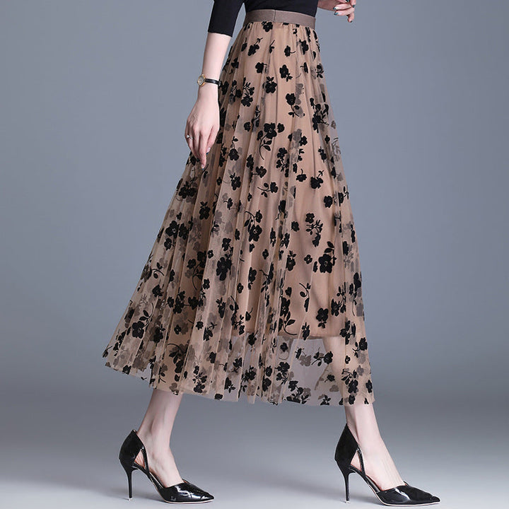 Olivia – Chic Floral Midi Skirt