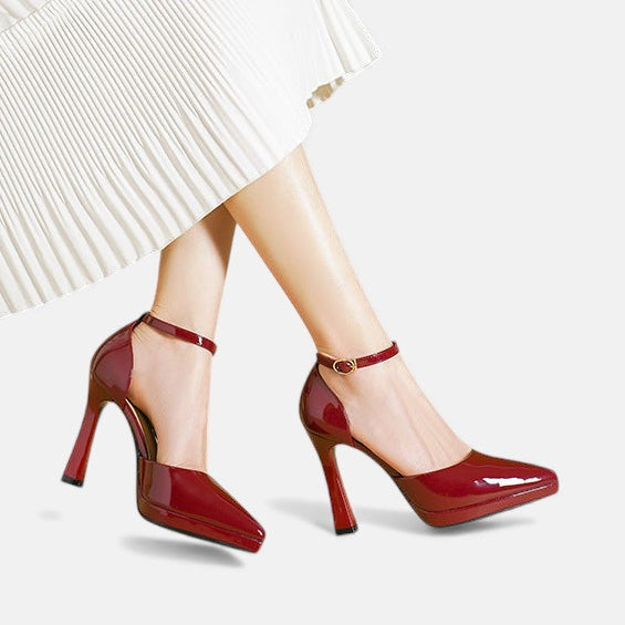 Camila - Leather Heels