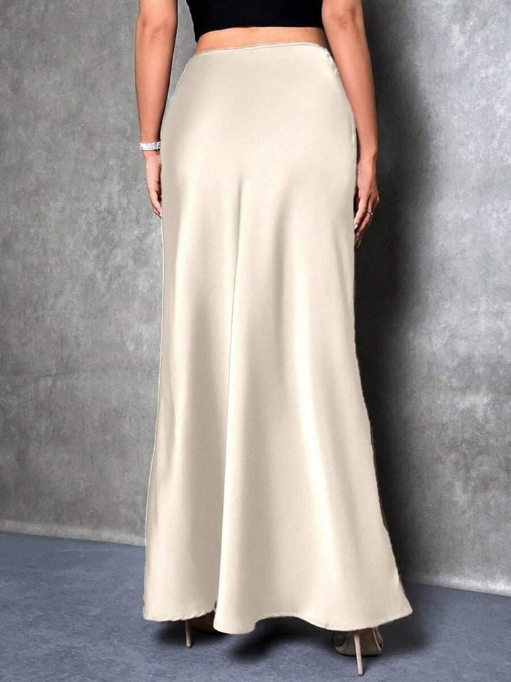 Paige - Satin High-Waist Skirt