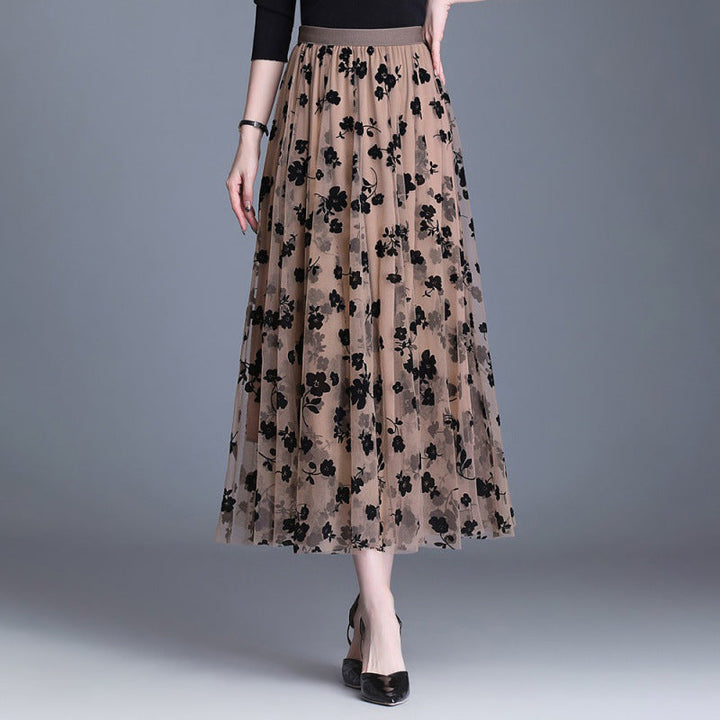 Olivia – Chic Floral Midi Skirt