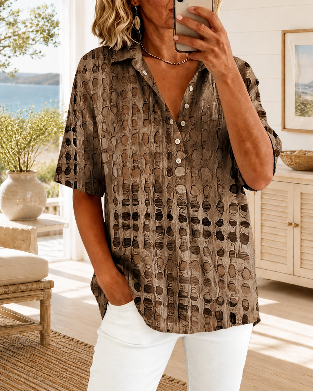 Noelle | Refined Dot Blouse
