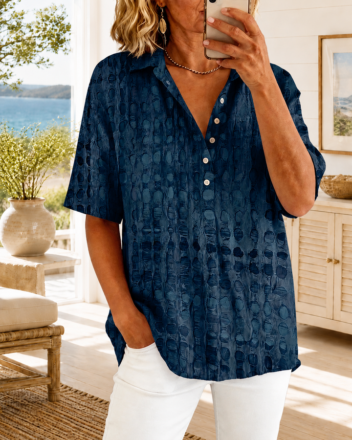 Noelle | Refined Dot Blouse