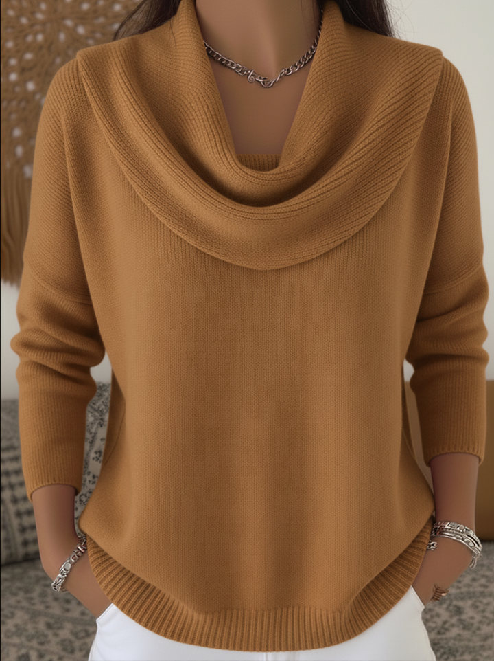 Amélie - Stylish Cowl Collar Sweater