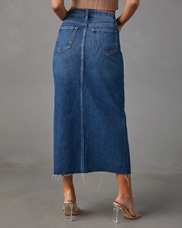 Vivian – High-Waist Denim Skirt