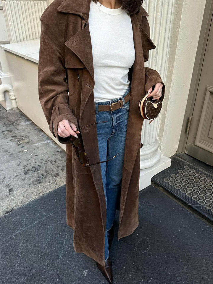 Darcey | Women’s Trendy Warm Belted Trench Coat