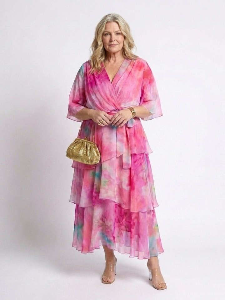Adeline | Sheer Belted Maxi Dress