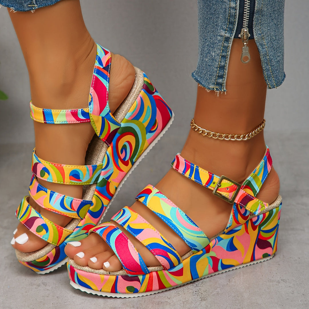 Celora | Platform Ankle Strap Sandals