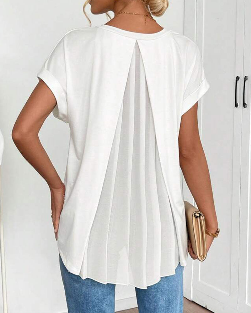 Nova - Unisex Short Sleeve Patchwork T-Shirt