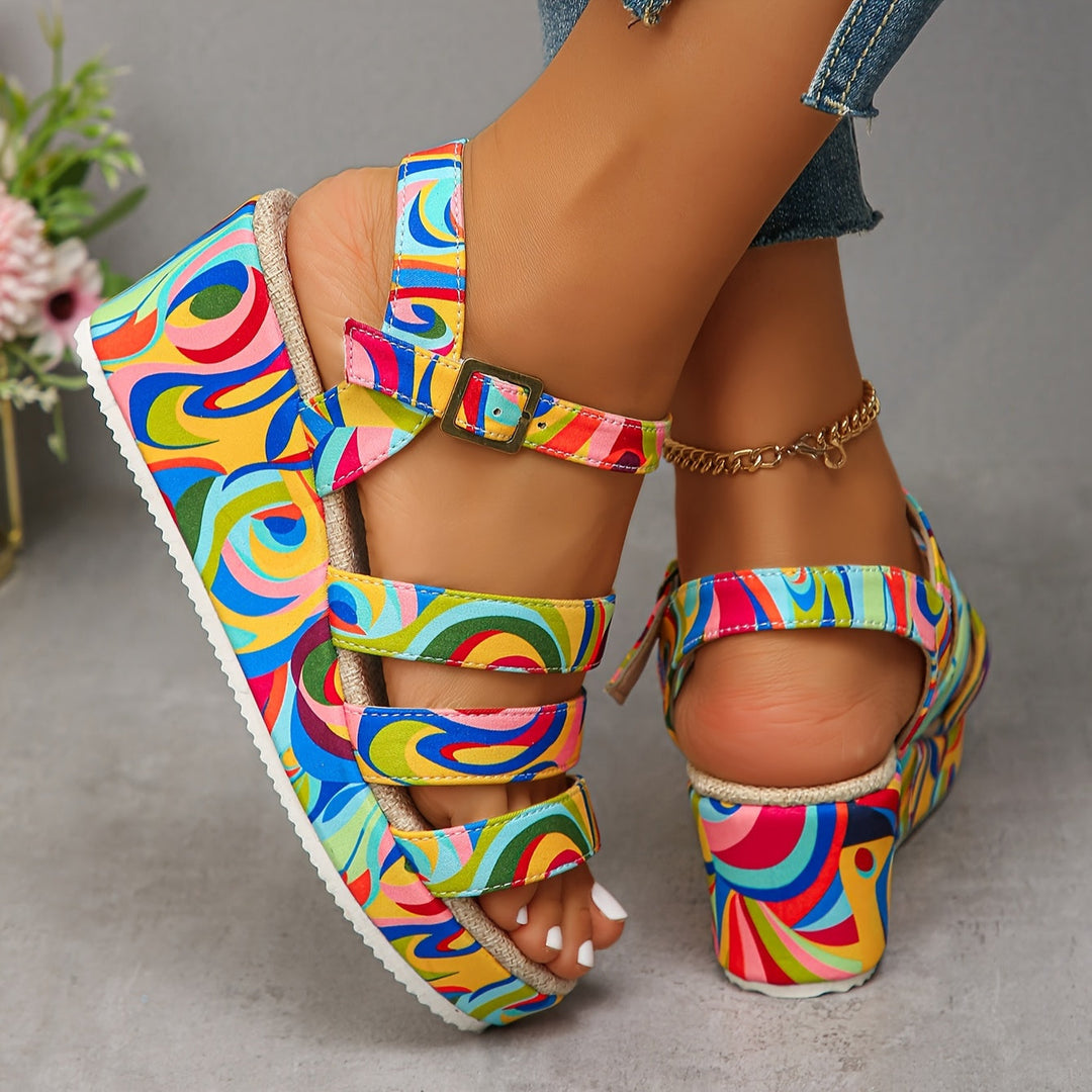Celora | Platform Ankle Strap Sandals