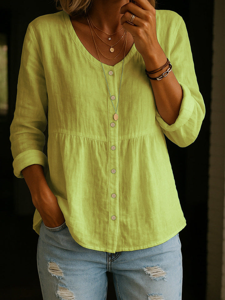 Leah - Linen Shirt