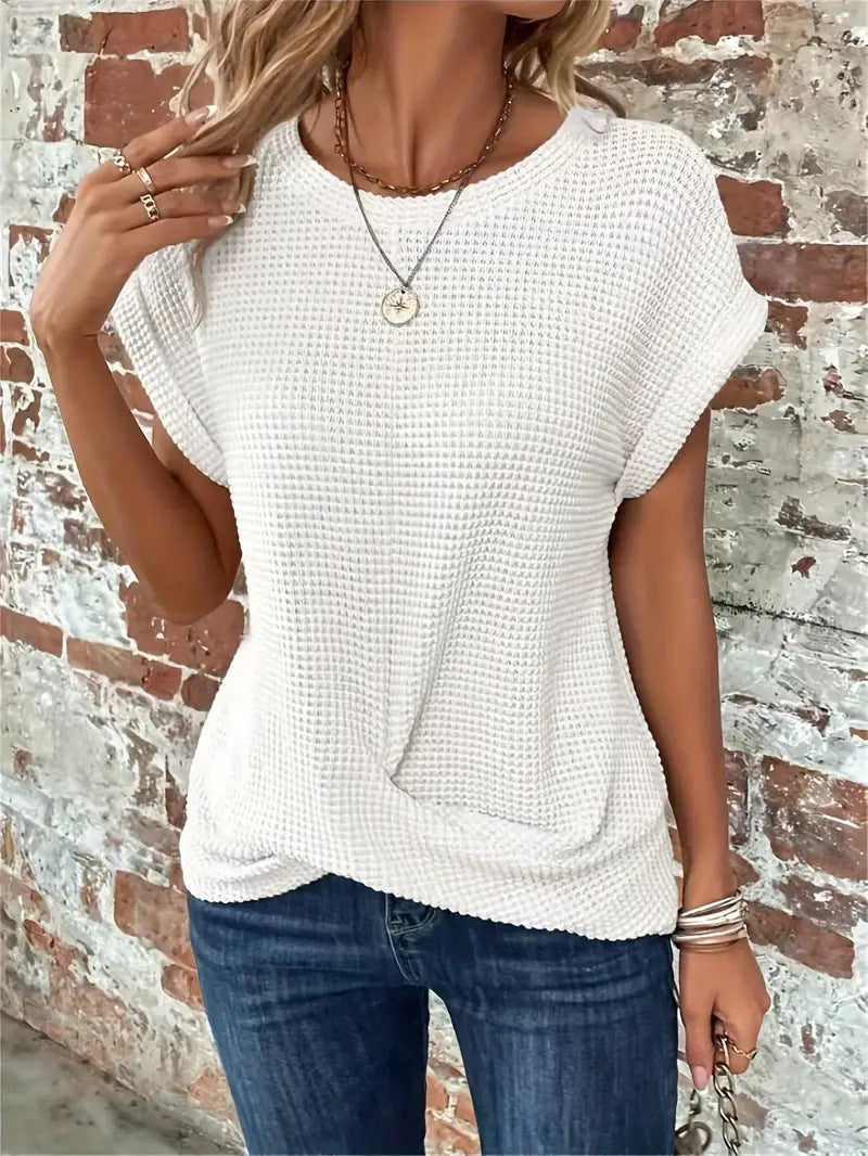Elise - Sweetheart Round Neck T-Shirt